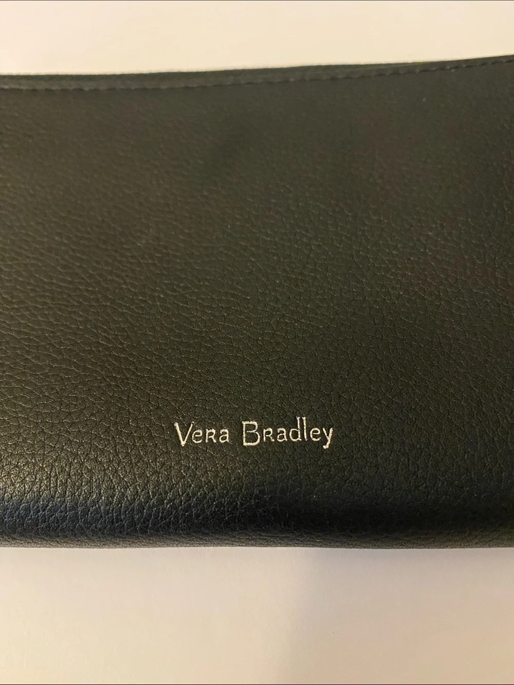 Vera Bradley Wallet Leather Sycamore Black RFID Accordion Wristlet